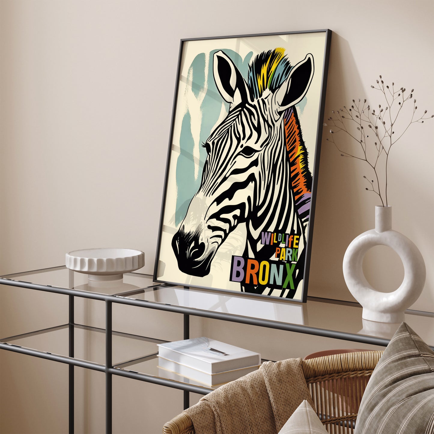 Wildlife Park Bronx Zebra Poster