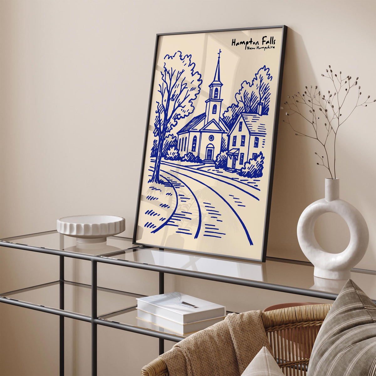Hampton Falls New Hampshire Travel Poster