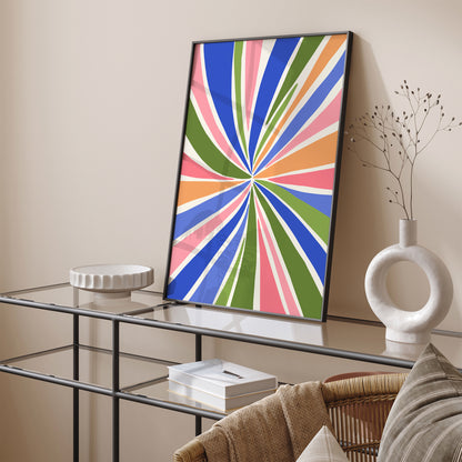 Colorful Swirly Abstract Poster