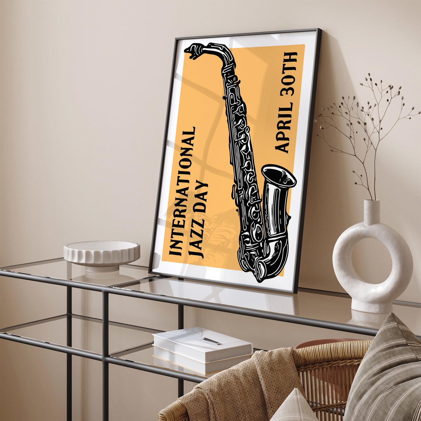 International Jazz Day Saxophone Poster