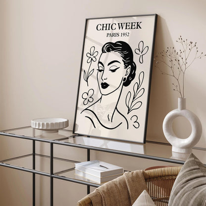 Chic Week Paris 1952 Fashion Poster