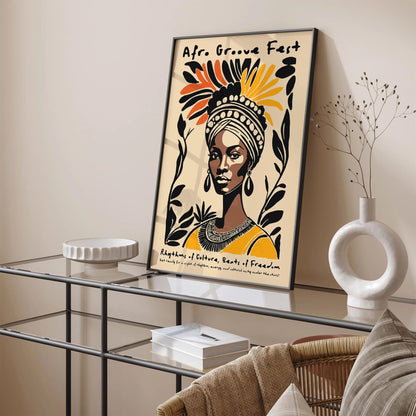 Afro Groove Fest Music Poster