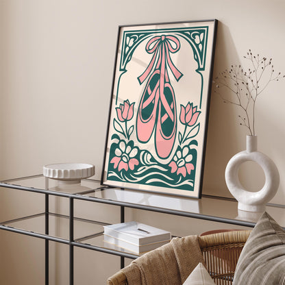 Ballet Shoes Poster Pointe Wall Art Print