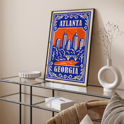 Atlanta Georgia Poster - Georgia Cityscape Wall Art