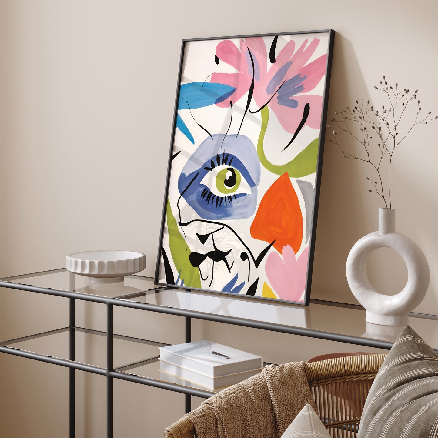 Nature Lovers Eye Modern Poster