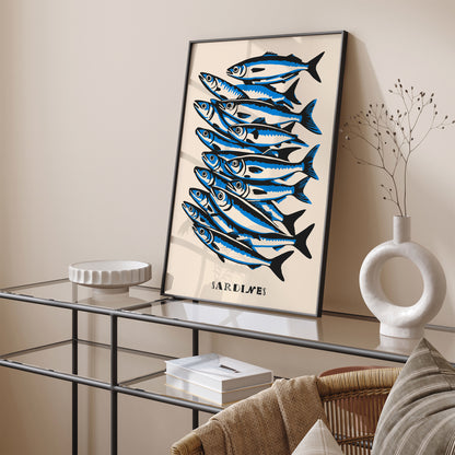 Sardines Kitchen Art Print