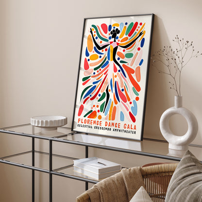 Florence Dance Gala Colorful Ballerina Wall Art