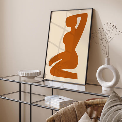 Abstract Woman Silhouette Art Poster