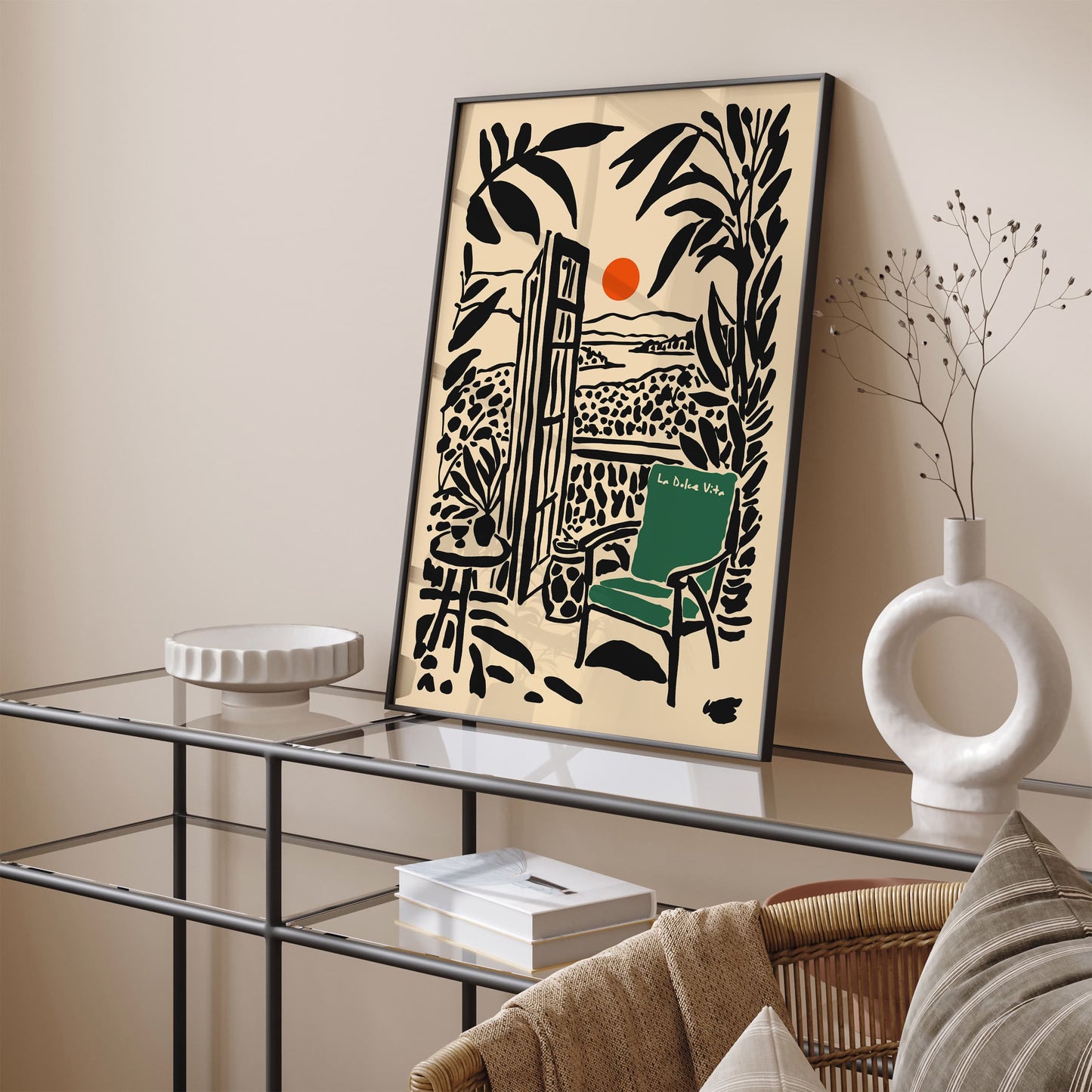 La Dolce Vita Italian Holiday Travel Poster