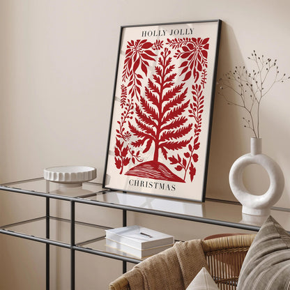 Holly Jolly Christmas Wall Art 2024