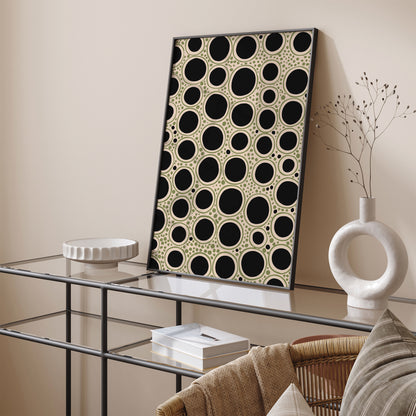 Black Dots Farmhouse Wall Art