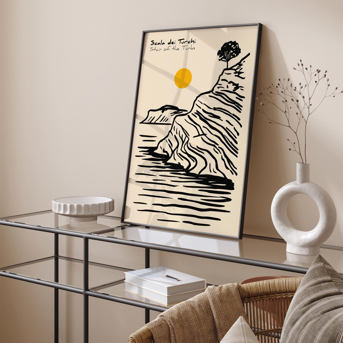 Scala dei Turchi Sicily Italy Poster
