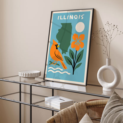 Illinois Travel Poster