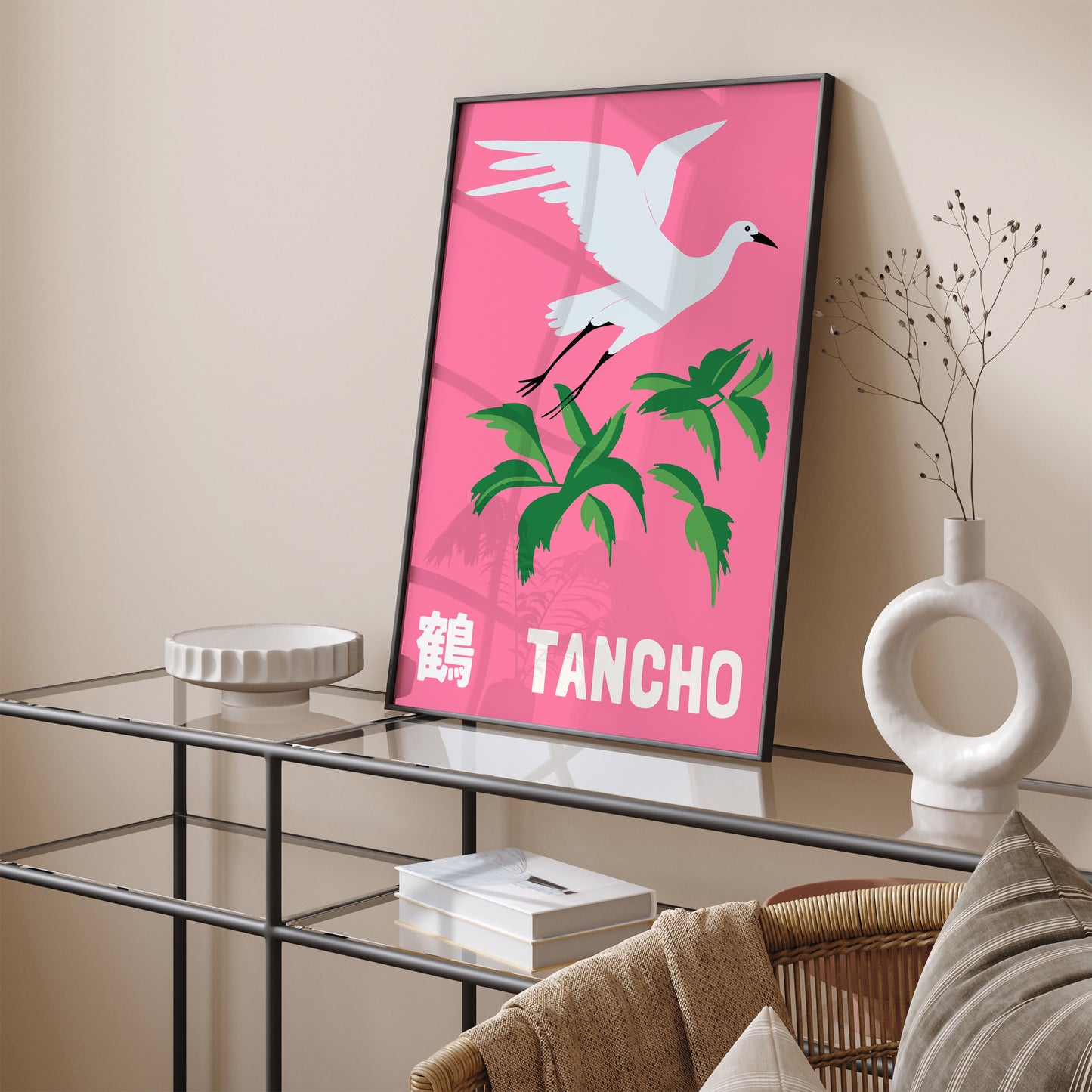 Tencho Crane Bird Japanese Bird Poster