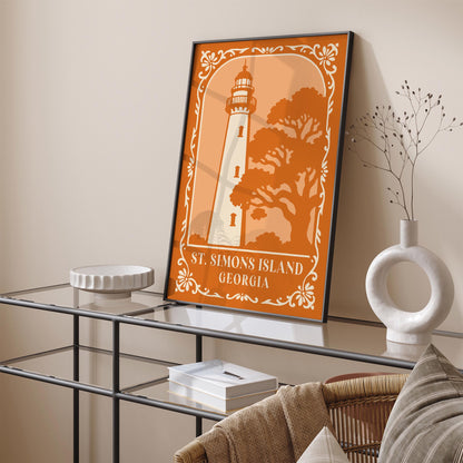 St. Simons Island Georgia Travel Poster