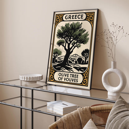 Greece Olive Trees Poster