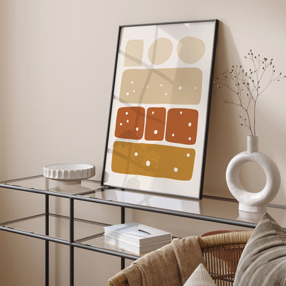 Boho Aesthetic Blocks Poster