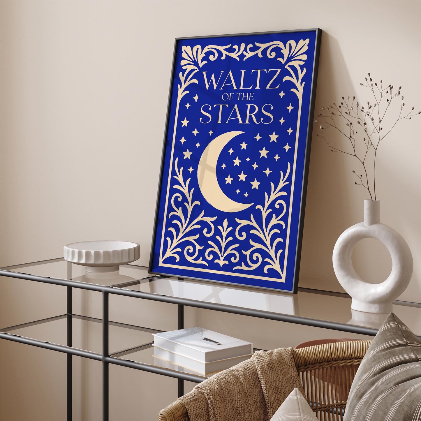 Waltz of the Stars Poster - Blue Moon Art Print