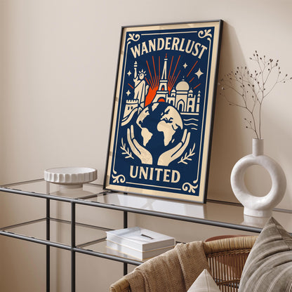 Wanderlust United Travel Poster