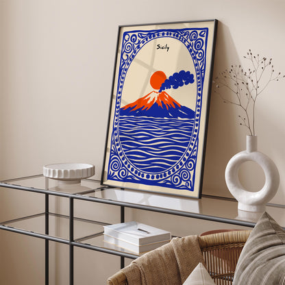 Mount Etna Sicily Poster