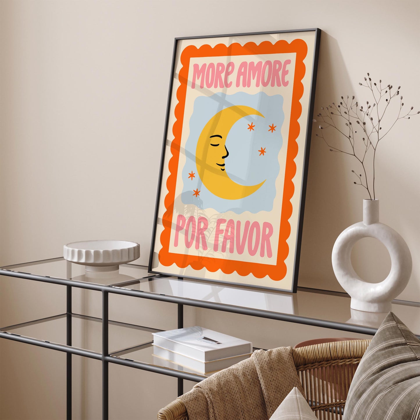 More Amore Por Favor Moon Poster