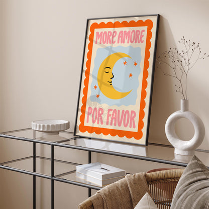 More Amore Por Favor Moon Poster