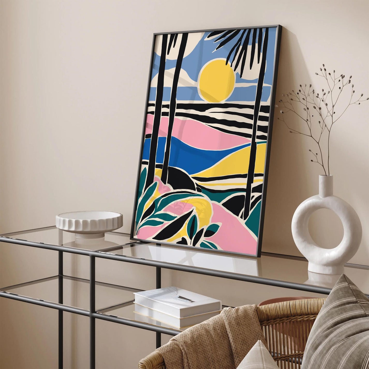 Mid Century Landscape Art Print – HypeSheriff Europe
