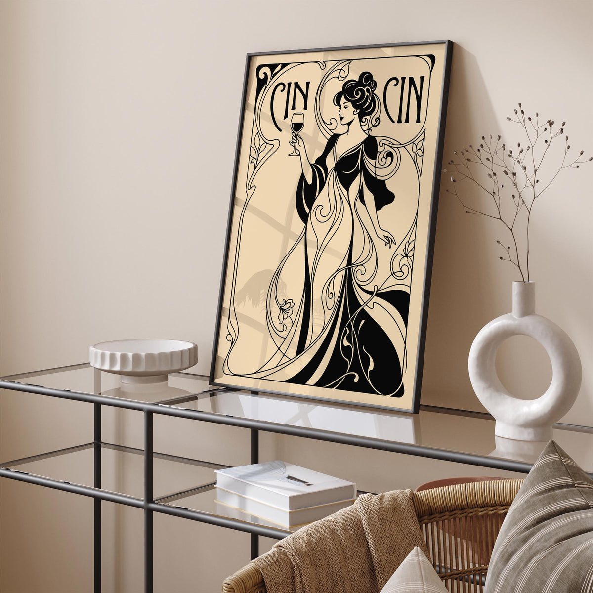 Cin Cin Woman and Wine Poster
