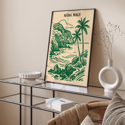 Hana Maui Hawaii Travel Poster
