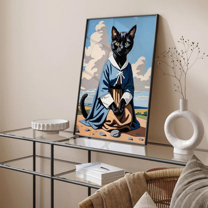 Cat Nun Quirky Funny Wall Art Poster