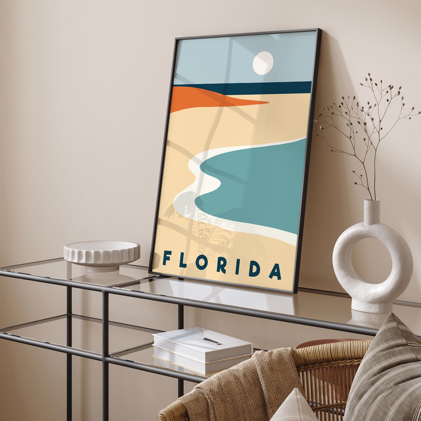 Florida Modern Minimalist Travel Art Print