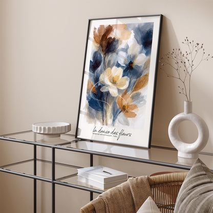 Dance of Flowers Poster - Artistic Floral Painting Wall Art