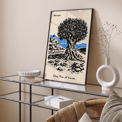 Olive Tree of Vouves Greece Poster