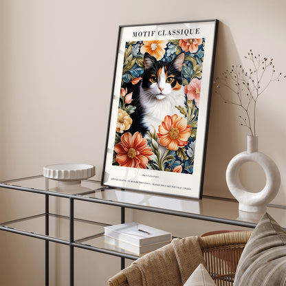 Calico Cat Portrait Wall Art