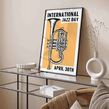 International Jazz Day Retro Poster