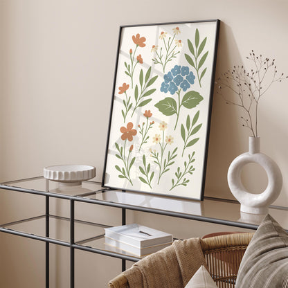 Vintage Floral Grandmother Poster