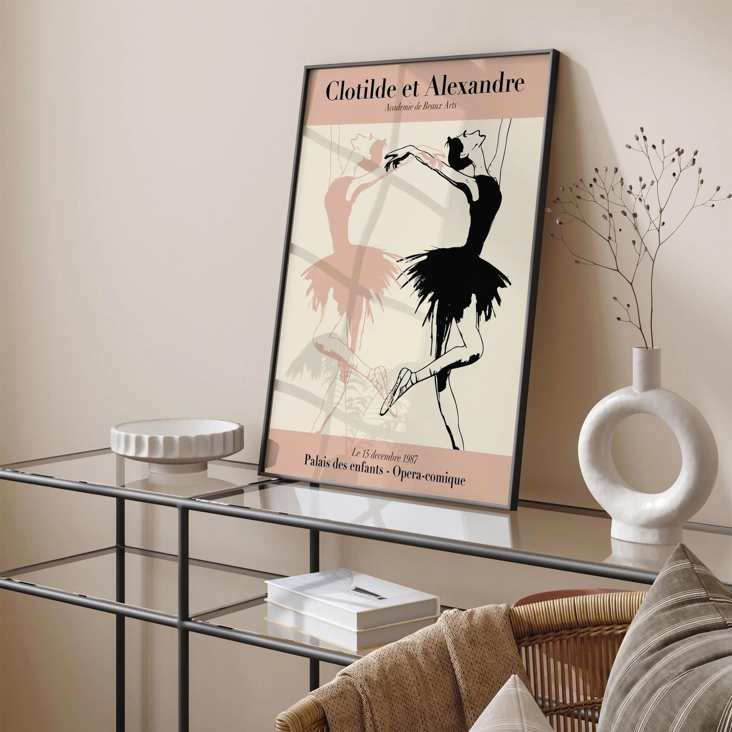 1987 French Ballet Poster Ballerina Wall Art