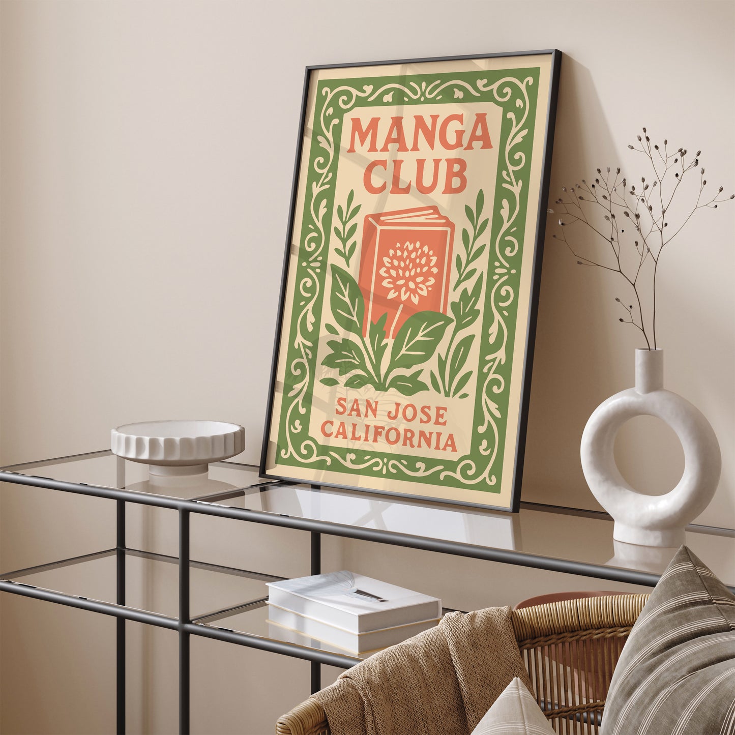 Manga Club Poster – San Jose CA Anime Print