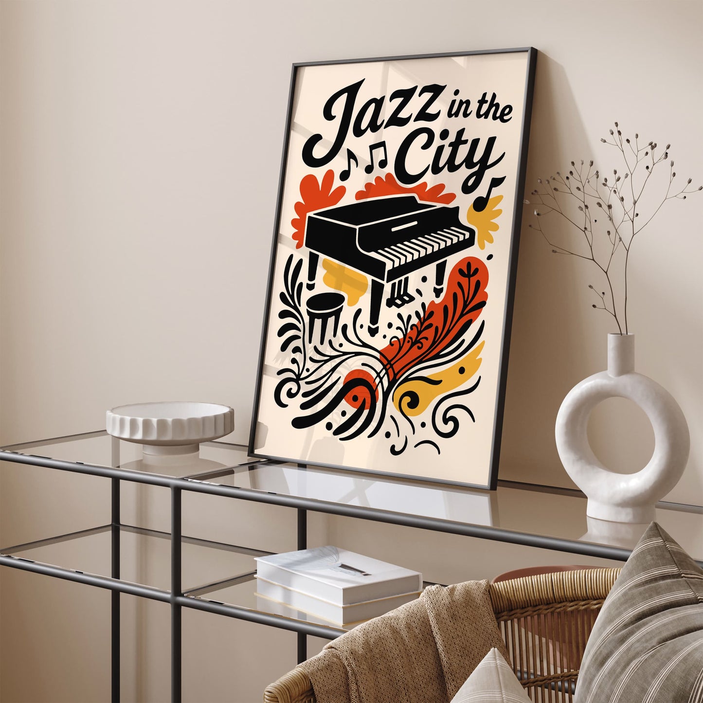 Jazz In The City NYC Poster - Music Wall Art