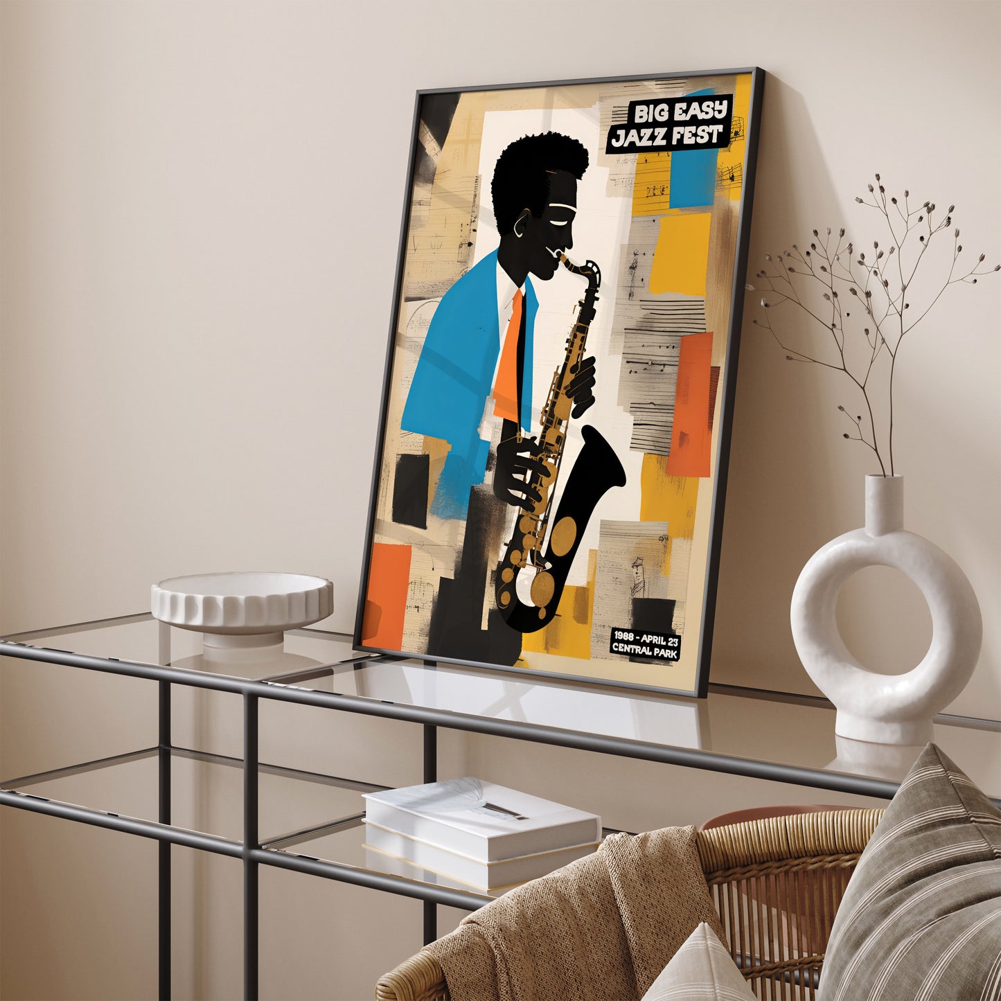 Big Easy Jazz Fest Vintage Poster