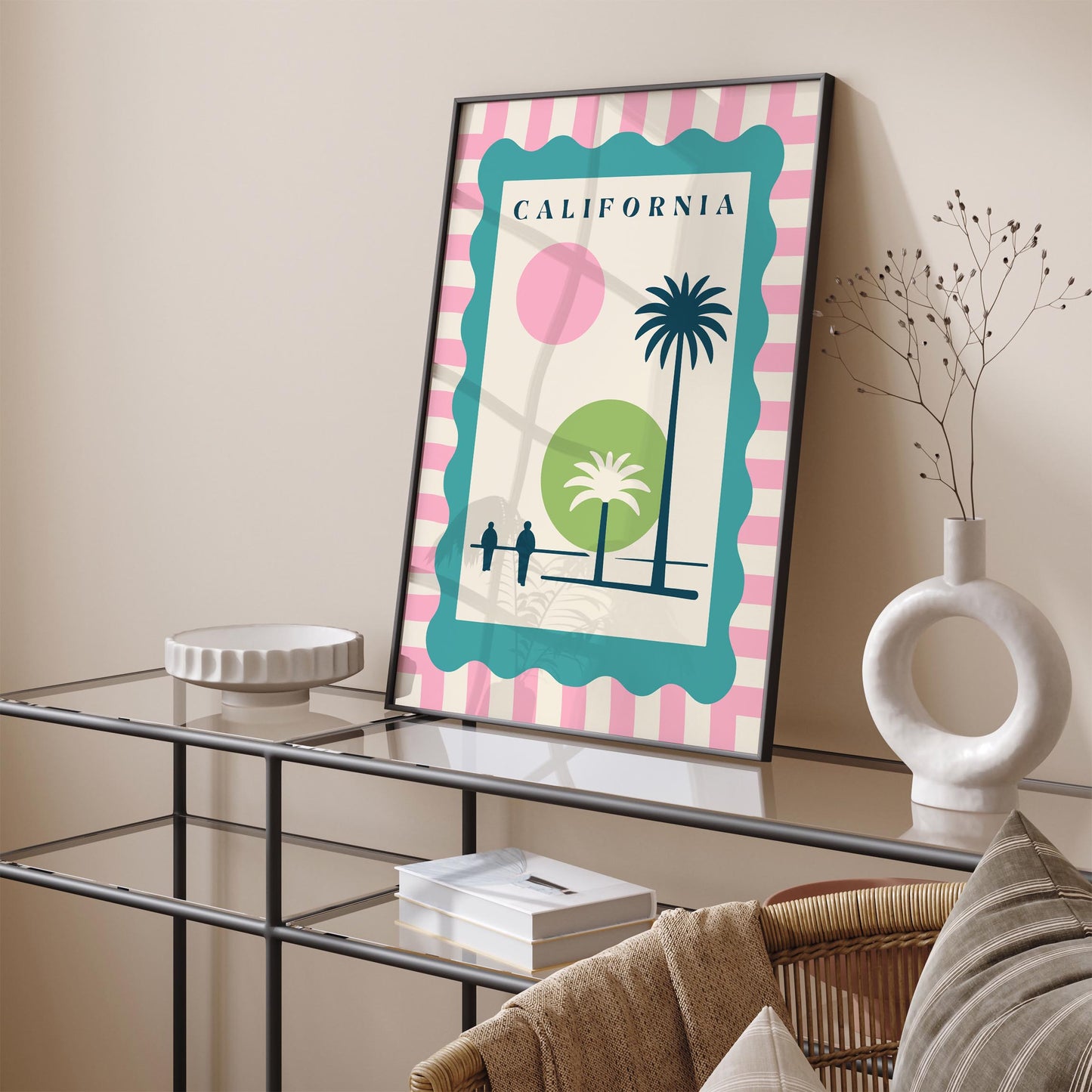 California Poster - Mid Century Modern Print