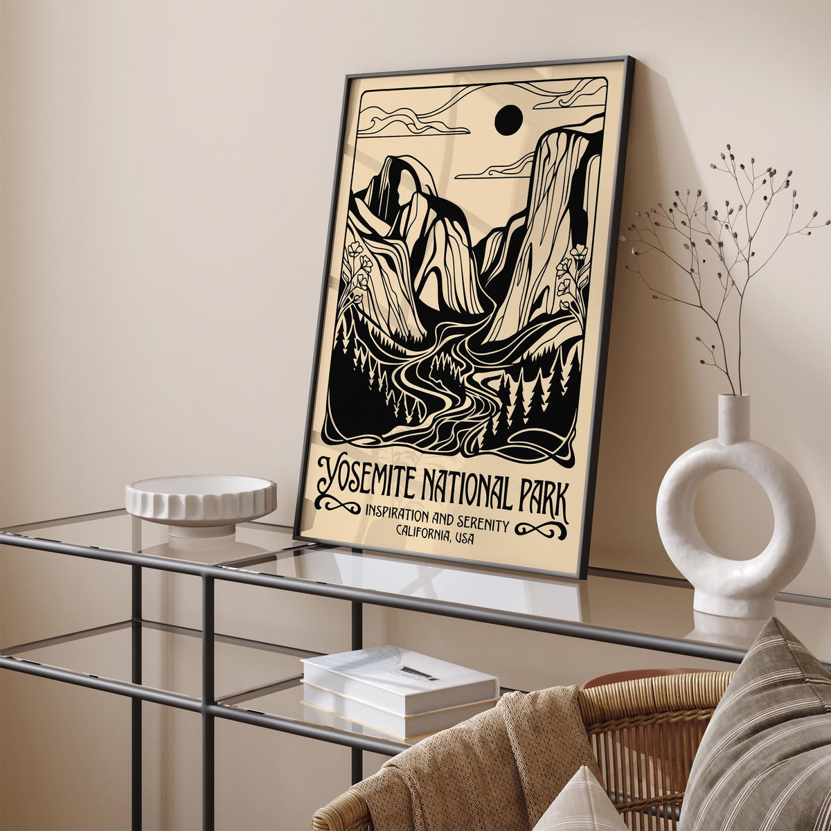 Vintage Yosemite National Park Poster