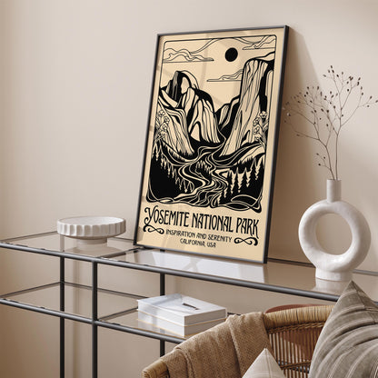 Vintage Yosemite National Park Poster