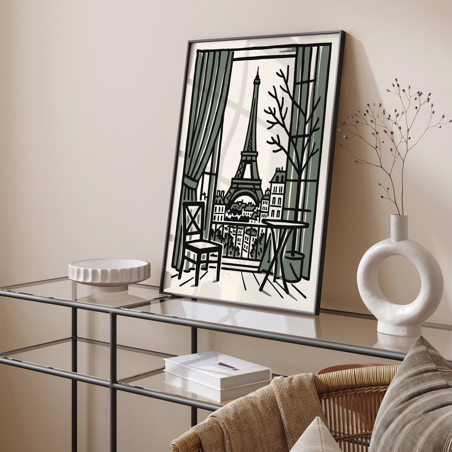 Paris Travel Poster - France Vintage Wall Art Print