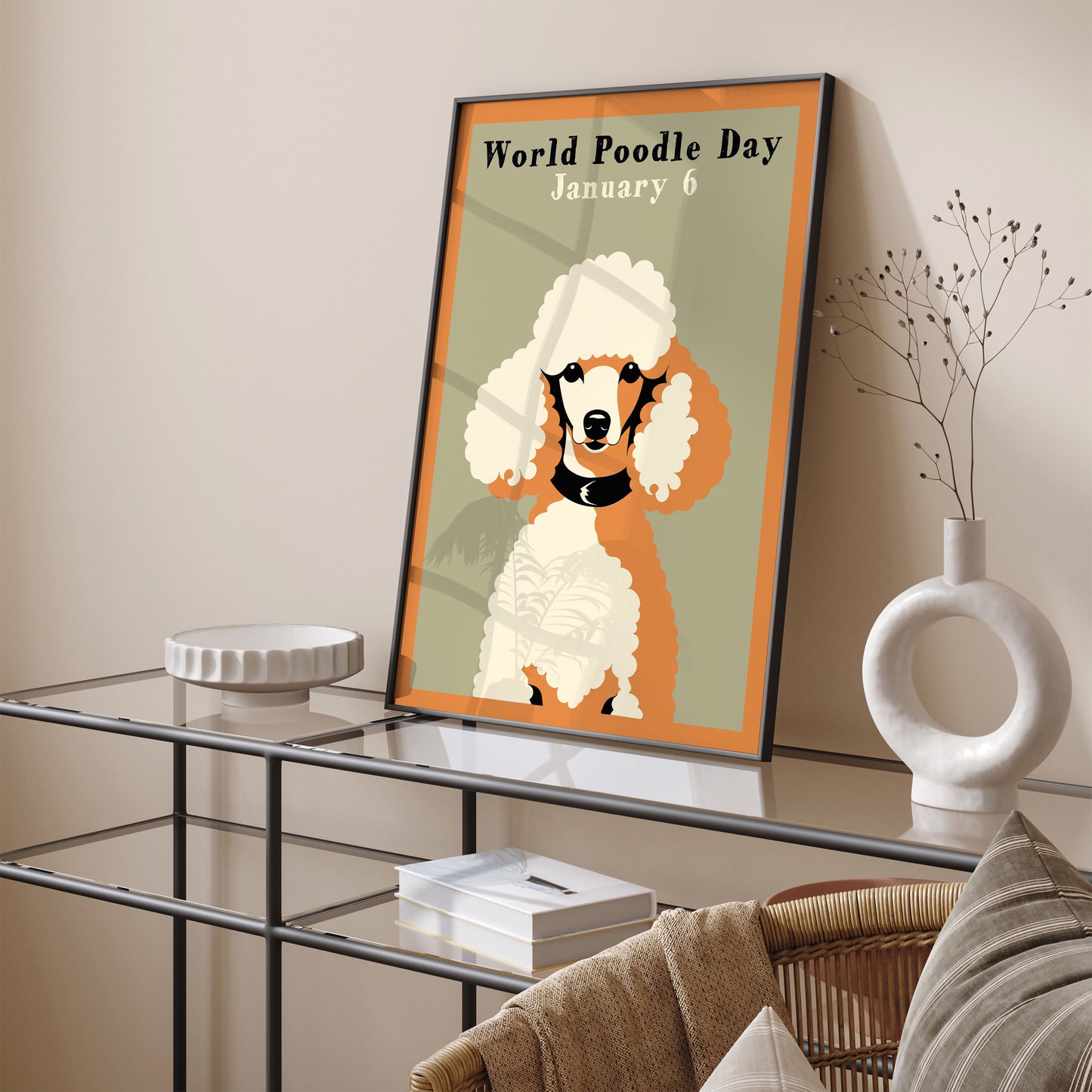 World Poodle Day Vintage Art Print