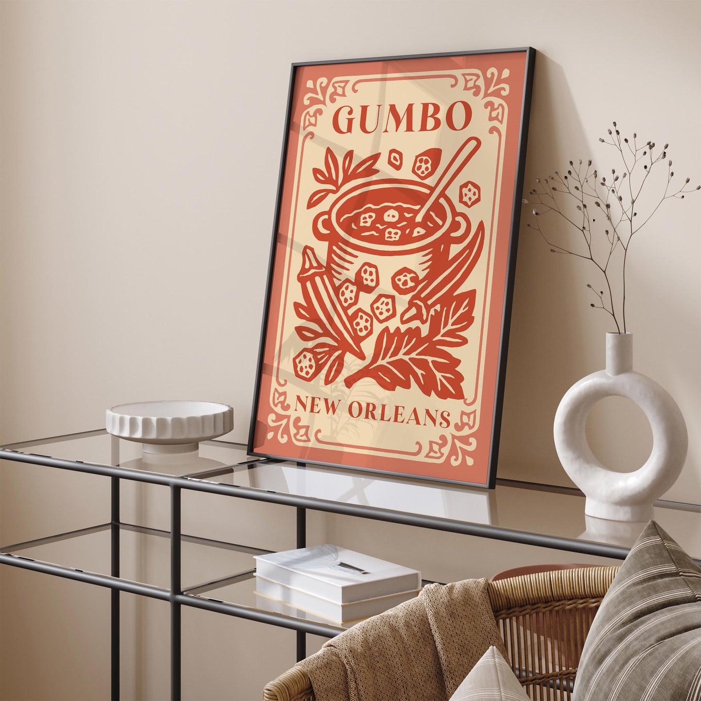 Gumbo New Orleans Poster - Louisiana Wall Art