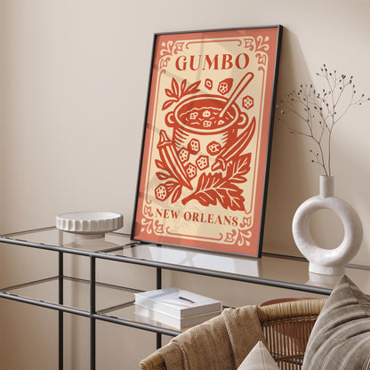 Gumbo New Orleans Poster - Louisiana Wall Art