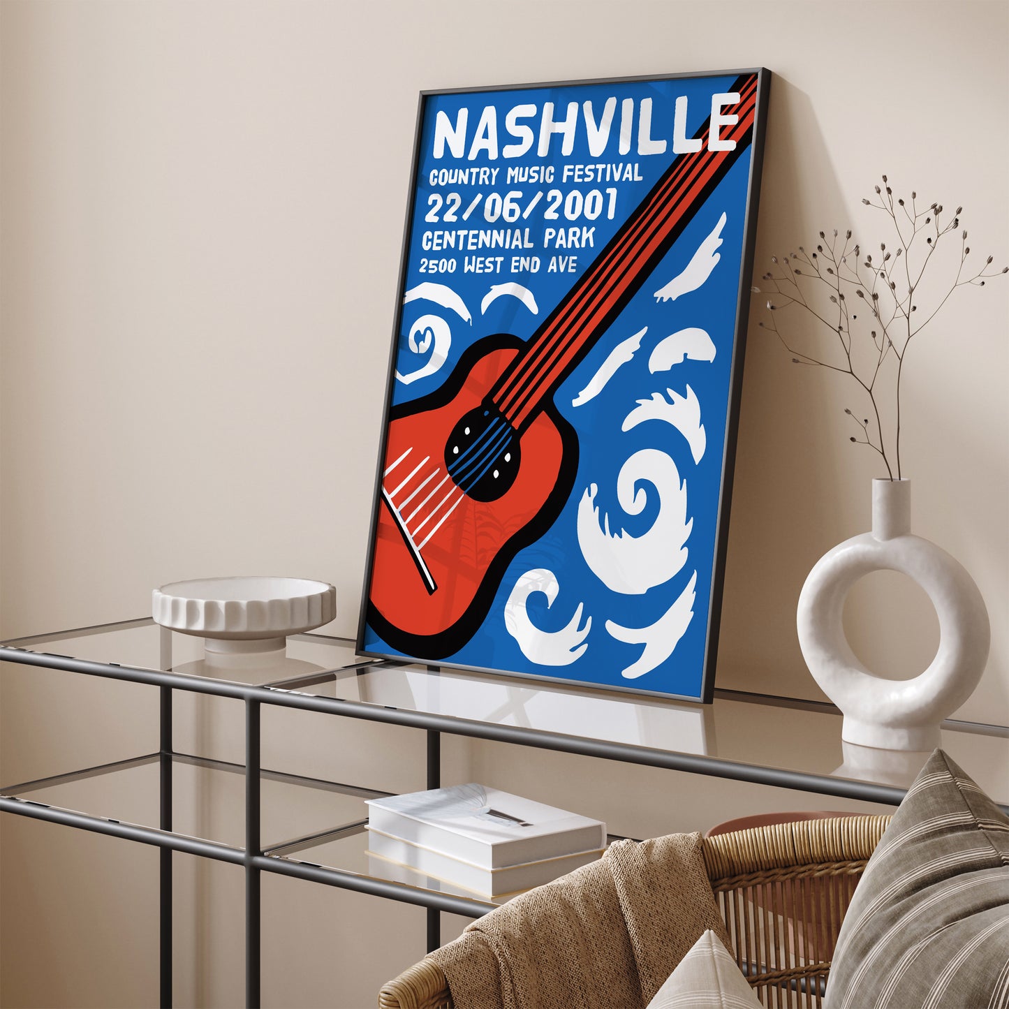 2001 Nashville Country Music Festival Poster