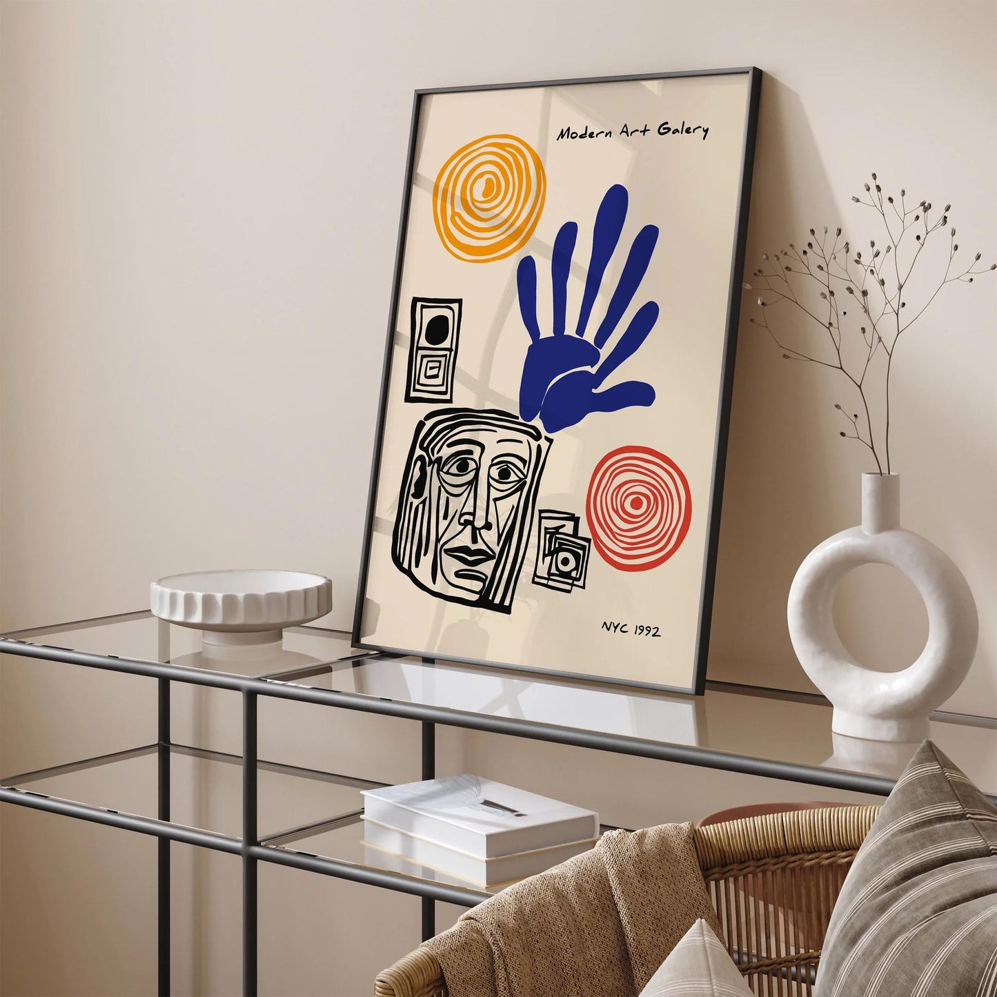 Modern Art Gallery Cubism Exhibition Poster