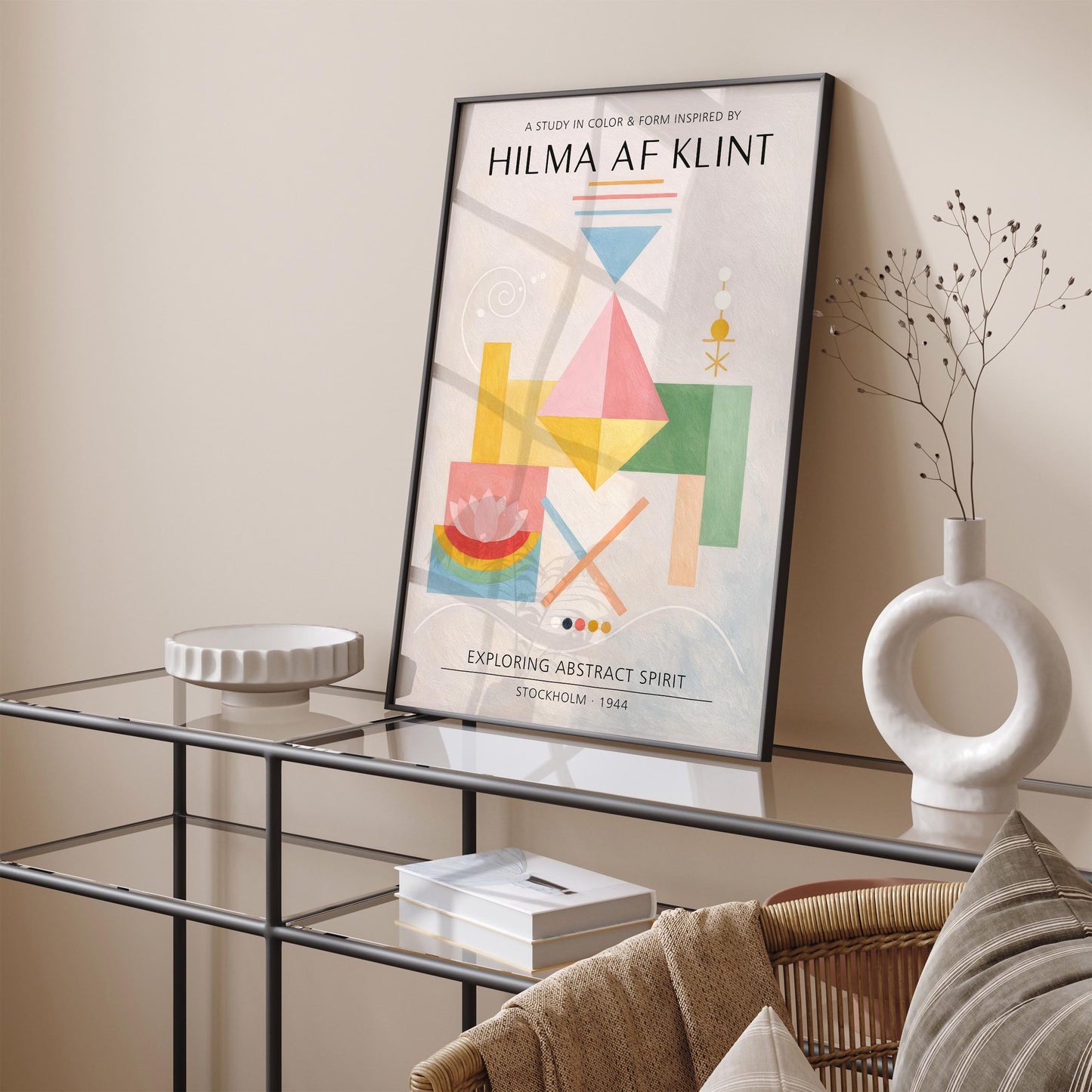 Hilma Af Klint inspired Exihibition Poster Print